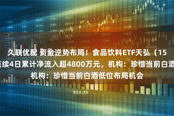 久联优配 资金逆势布局！食品饮料ETF天弘（159736）上周连续4日累计净流入超4800万元，机构：珍惜当前白酒低位布局机会