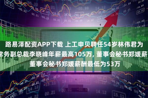 路易泽配资APP下载 上工申贝聘任54岁林伟君为非独立董事, 常务副总裁李晓峰年薪最高105万, 董事会秘书郑媛薪酬最低为53万