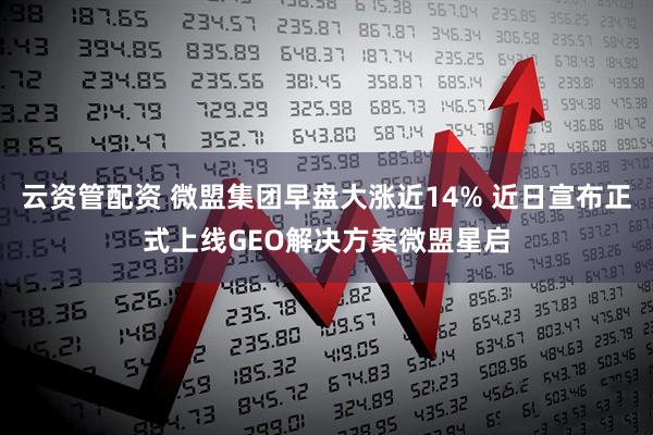 云资管配资 微盟集团早盘大涨近14% 近日宣布正式上线GEO解决方案微盟星启
