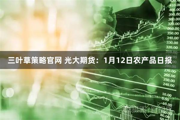 三叶草策略官网 光大期货：1月12日农产品日报