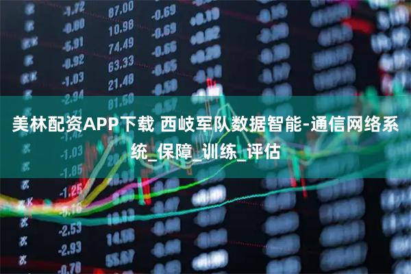 美林配资APP下载 西岐军队数据智能-通信网络系统_保障_训练_评估