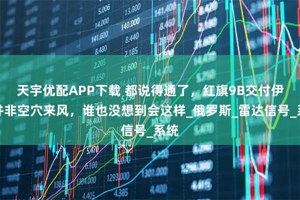 天宇优配APP下载 都说得通了，红旗9B交付伊朗并非空穴来风，谁也没想到会这样_俄罗斯_雷达信号_系统