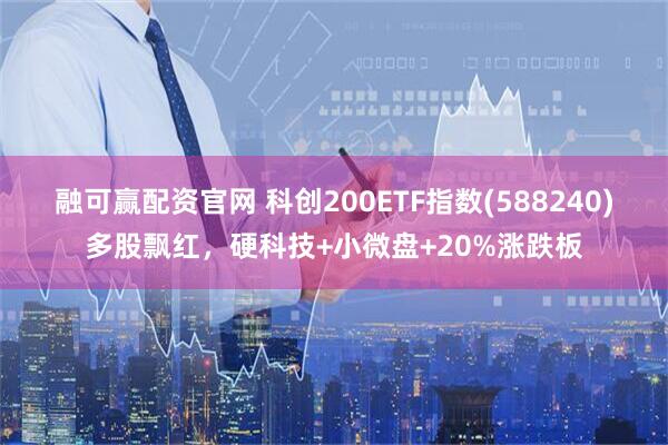 融可赢配资官网 科创200ETF指数(588240)多股飘红，硬科技+小微盘+20%涨跌板