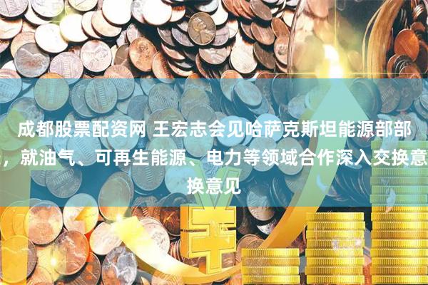 成都股票配资网 王宏志会见哈萨克斯坦能源部部长，就油气、可再生能源、电力等领域合作深入交换意见