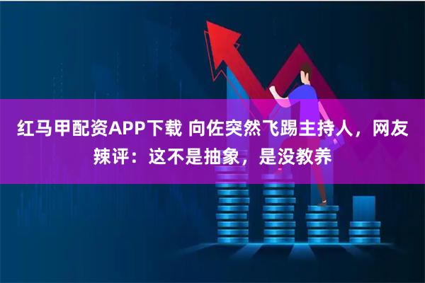 红马甲配资APP下载 向佐突然飞踢主持人，网友辣评：这不是抽象，是没教养